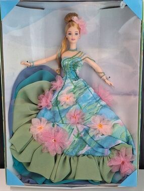 VTG 1997 Limited Edition Barbie Water Lily Claude Monet Fashion Doll Mattel